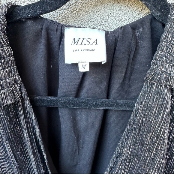 MISA LOS ANGELES Maeryn Metallic Mini Dress size M - Picture 10 of 14